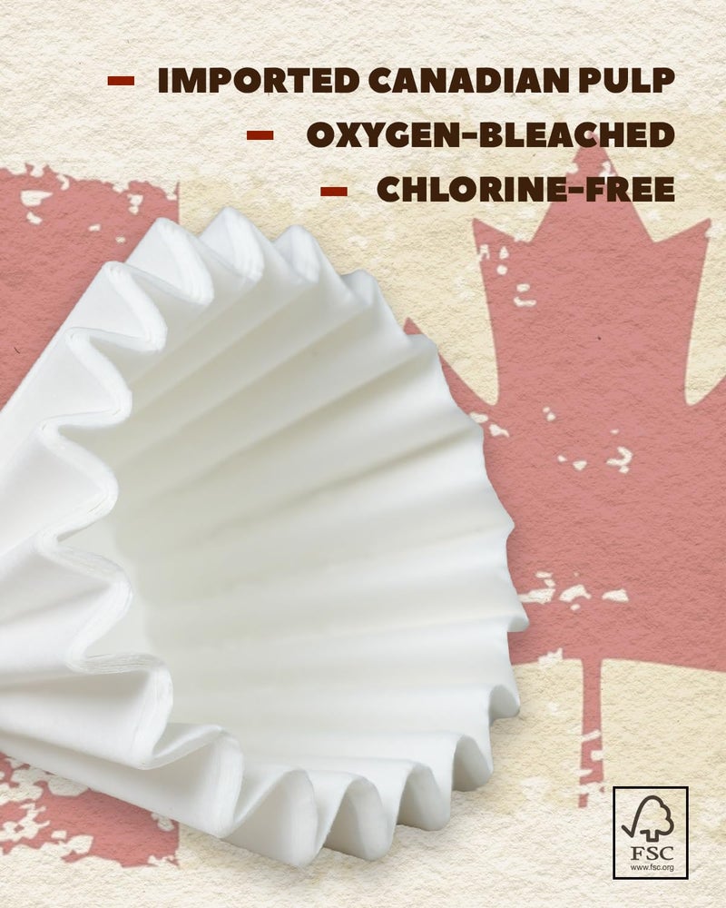 Bake Choice 1-2 Cup Small Coffee Filters,100 Count Disposable Basket Coffee Filter Paper, Compatible with Kalita Wave Dripper 155 Series, Single Serve Coffee Pot, Pour Over and Drip Coffee Maker, For 1-2 People - Image 5