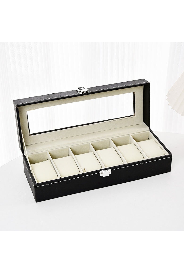 قسط الجلود ووتش مربع ، ووتش تخزين مربع ، 6 أرقام ووتش عرض مربع ، انفصال ووتش مربع ، الراقية ووتش جمع مربع - Image 1