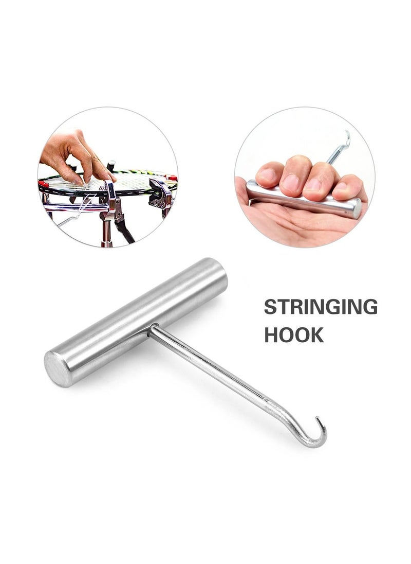 POWERTI - Badminton Racket Stringing Combo Tools with Starting Clamp Stringing Hook Nose Pliers Flying Clamp Straight - Image 1