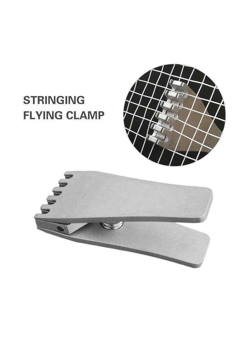 POWERTI - Badminton Racket Stringing Combo Tools with Starting Clamp Stringing Hook Nose Pliers Flying Clamp Straight - Image 1
