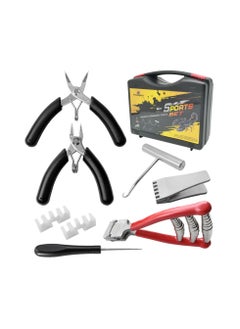 Badminton Racket Stringing Combo Tools with Starting Clamp Stringing Hook Nose Pliers Flying Clamp Straight