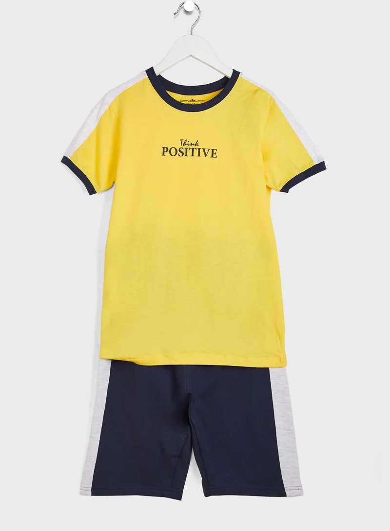 Ripples T-Shirts & Shorts Sets