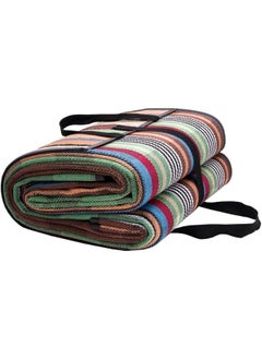 GO2CAMPS Alsaqer Foldable Camping Mat (2 x 2 Mtr) Outdoor Picnic Rug Water Proof | Travel Mat | Sadu Mat | Majlis Mat | Outdoor Camping Mat | Camping Carpet | Beach Mat | Sadu Carpet | Picnic Mat Multicolour  - Image 1