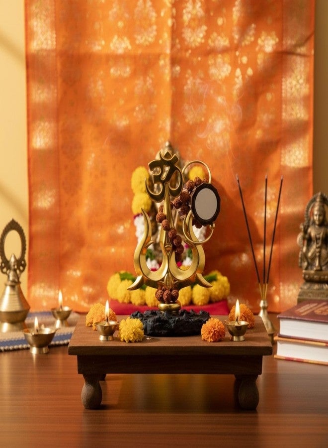 Tiny Shiny Traditional Trishul with Damru Showpiece | Shiva Trishul Idol for Car Dashboard, Pooja Room, Home Temple & Office Decor | Sacred Hindu Symbol for Mandir & Spiritual Gift - Image 5