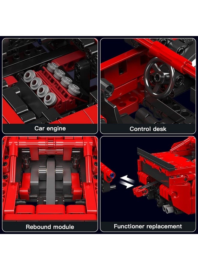 Mould King Pull Back Car Building Kits, Colletible 15080 Super Car Model, Scale Sports Cars Blocks, Speed Champions Cars Toys Sets for Adults and Boys Girls Kids Aged 8+ (738 Pieces) - Image 2