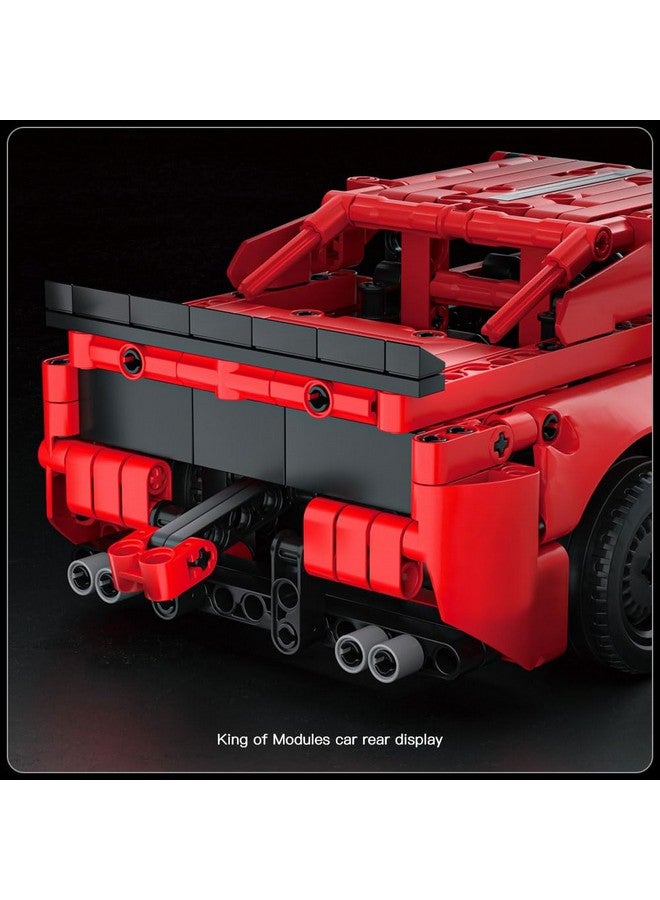 Mould King Pull Back Car Building Kits, Colletible 15080 Super Car Model, Scale Sports Cars Blocks, Speed Champions Cars Toys Sets for Adults and Boys Girls Kids Aged 8+ (738 Pieces) - Image 5