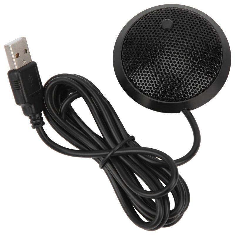 ميكروفون سطح المكتب: ميكروفون USB مكثف استوائي - ضوضاء مضغوطة صوت واضح حساسية عالية زر كتم الصوت تصميم رفيع لاجتماعات الأعمال والمؤتمرات والتواصل الصوتي الفردي بالفريق - Image 4