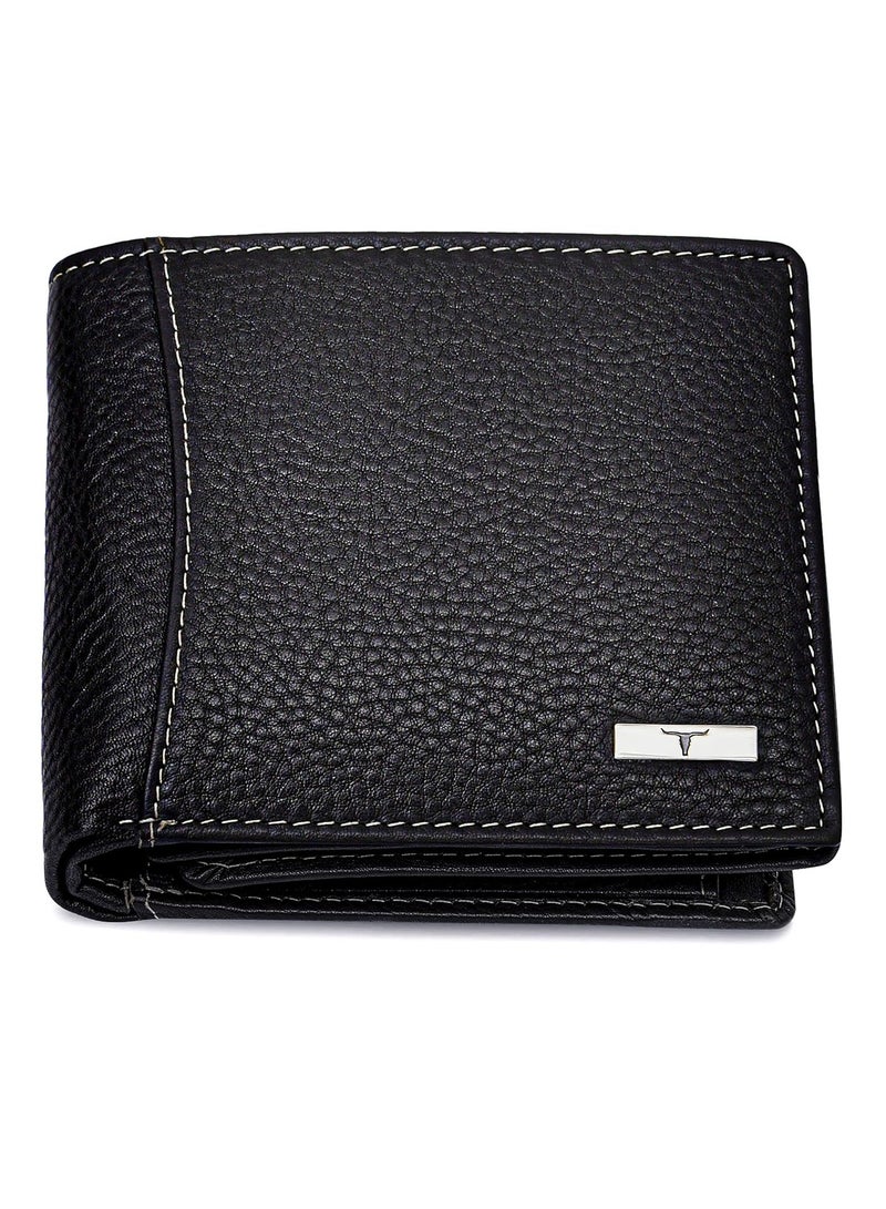 URBANFOREST URBAN FOREST Brian Black Leather Wallet & Black Casual Belt Combo Gift Set for Men - Image 4