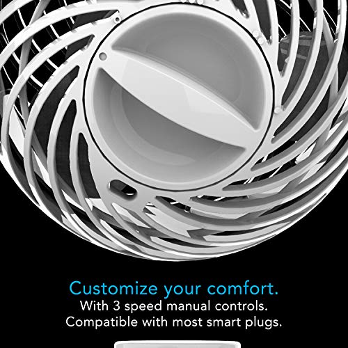 Vornado Pivot Clip Personal Air Circulator Fan with Multi-Surface Clip, Quiet Portable Fan for Office or Bedroom, 3 Speeds, Ice White - Image 3