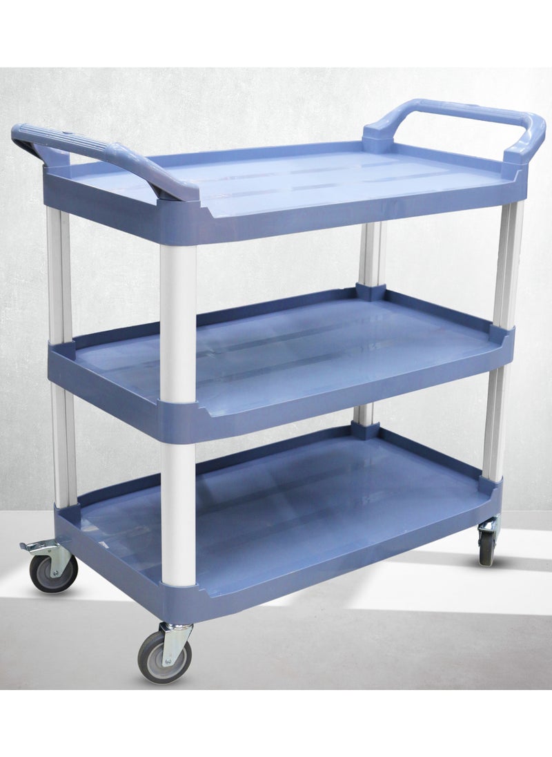 Grace Utility Rolling Cart Serving Thick Plastic 3 Ter Trolleys On Wheels Kitchen Storage Trolley Bar Service Trolley Multifunction Trolley - Large - pzsku/ZF791A42F188826422A67Z/45/_/1714561971/4f09cc03-6459-4122-b863-427d3f67b705