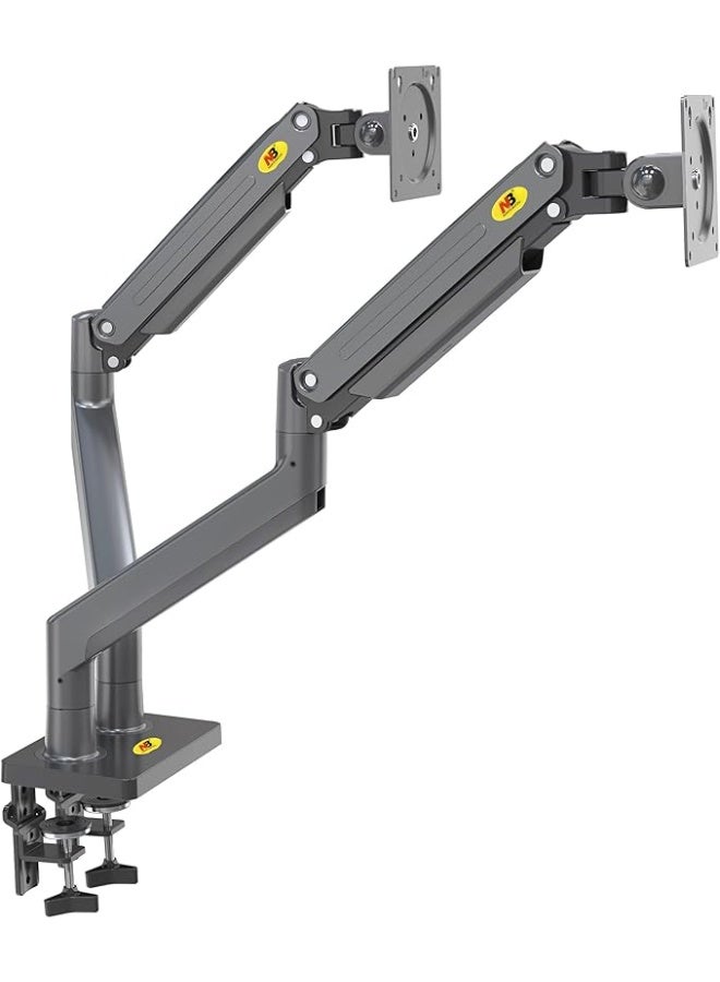 NB NORTH BAYOU North Bayou Dual Monitor Desk Mount with Gas Spring – 22"-32" Screens, Up to 15kg, VESA 75/100 - Image 5