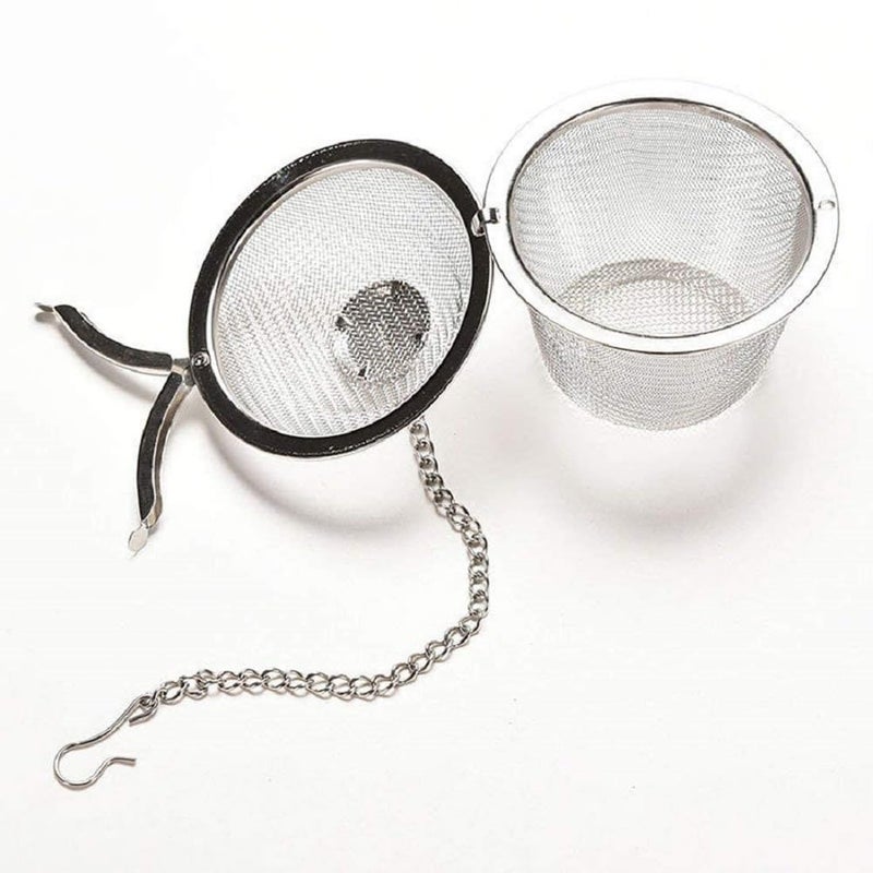 Tea Strainer Infuser for Loose Tea Stainless Steel Tea Diffuser for Tea Coffee Seasonings Spices Round  - Image 2