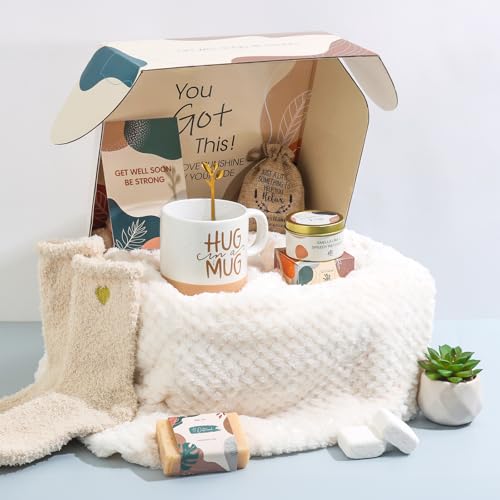 APRBOX Get Well Gifts for Women Feel Better Gifts Baskets for Women After Surgery Cancer Care Gifts for Friend Sick Chemo Care Package Encouraging Pamper Comfort Wellness Box For Her - Image 3