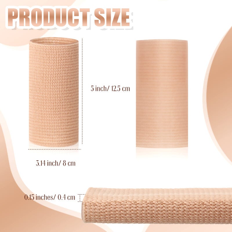 Zomiboo Ankle Gel Sleeves Padded Skate Socks Skateboard Accessories Ankle Pads Ankle Compression Sleeve Ankle Protector Brace for Figure Skating Riding Ski Ankle Protection Foot Support Socks (Nude) - Image 3