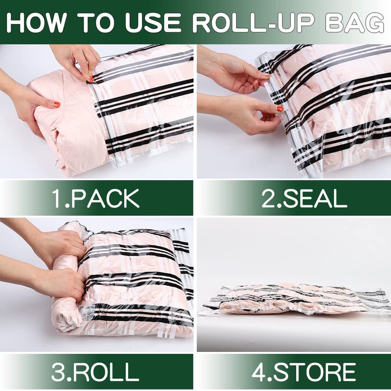 STORAGE MASTER 12 Space Saver Vacuum Storage Bags for Clothes Airtight Vacuum Sealed Space Saver Bags for Clothes 12C  - Image 3