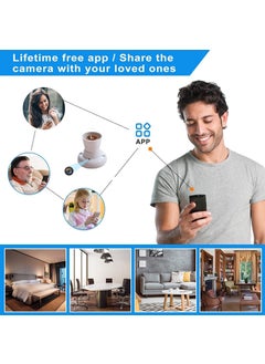 KZLYNN KZLYNN HD Holder Camera WiFi 1080p Bulb Holder Camera Mini Security with Video Recording Watch Live 24 Hours  - Image 4