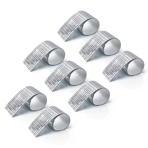 LONGKING Silver Mosaic Mirror Tiles, 3776 Pieces, Self-Adhesive, Modern Style, Ideal for DIY Craft Projects, Bathroom Decor - Image 1