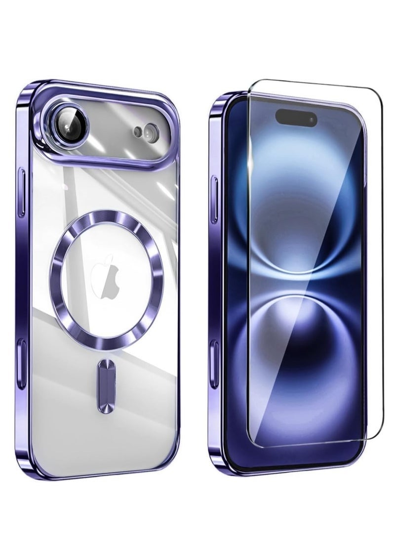 DUSALA iPhone 17 Air Clear Case Compatible With MagSafe + Tempered Glass | Transparent Shockproof Slim Cover | Crystal Clear Anti-Scratch HD Protection For iPhone 17 Air 6.5-inch - Image 1