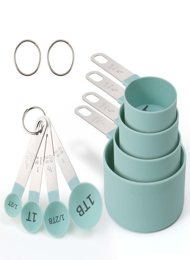 BLEWAY Easy to Read Measuring Cups & Spoons Set for Visually Impaired, Stackable,Large Print Measure Cups Set, Nesting Measure Cups with Stainless Steel Handle - Image 5