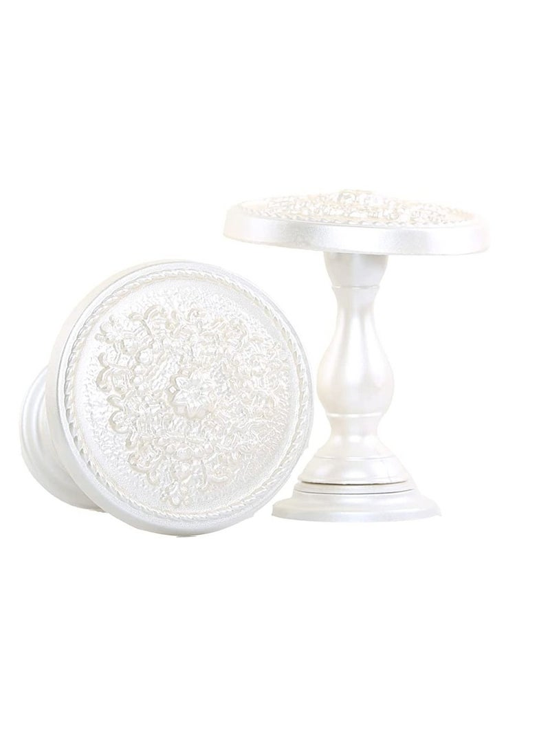 IDT 1 Pair Curtain Holdbacks Window Tie Backs Holders For Bedroom Wall Office Decor Home Sheer Blackout Drapes Blind Curtains Decorations Accessories Buckle Hooks Whte Colour - Image 2