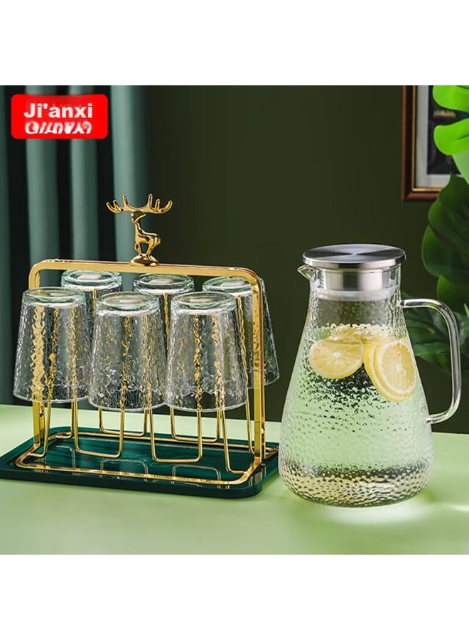 Gianxi Jie'anxi Glass Cup, Heat-resistant Water Cup Set, Home Tea Infuser Cup With Handle, Drinking Water And Beer Mug, Home And Garden - Image 5