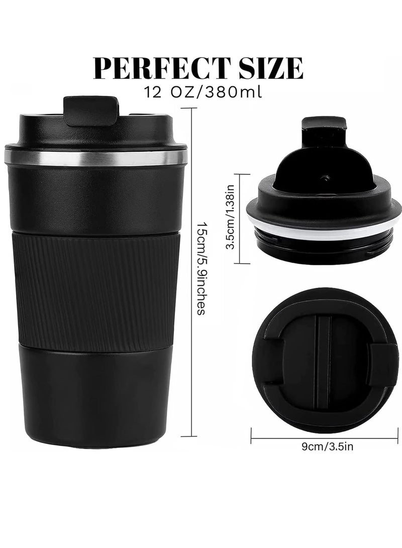 Travel Coffee Mug Stainless Steel Vacuum Ice and Hot Drinks 380ml Insulated Tumbler for Home Office 12oz - Image 2
