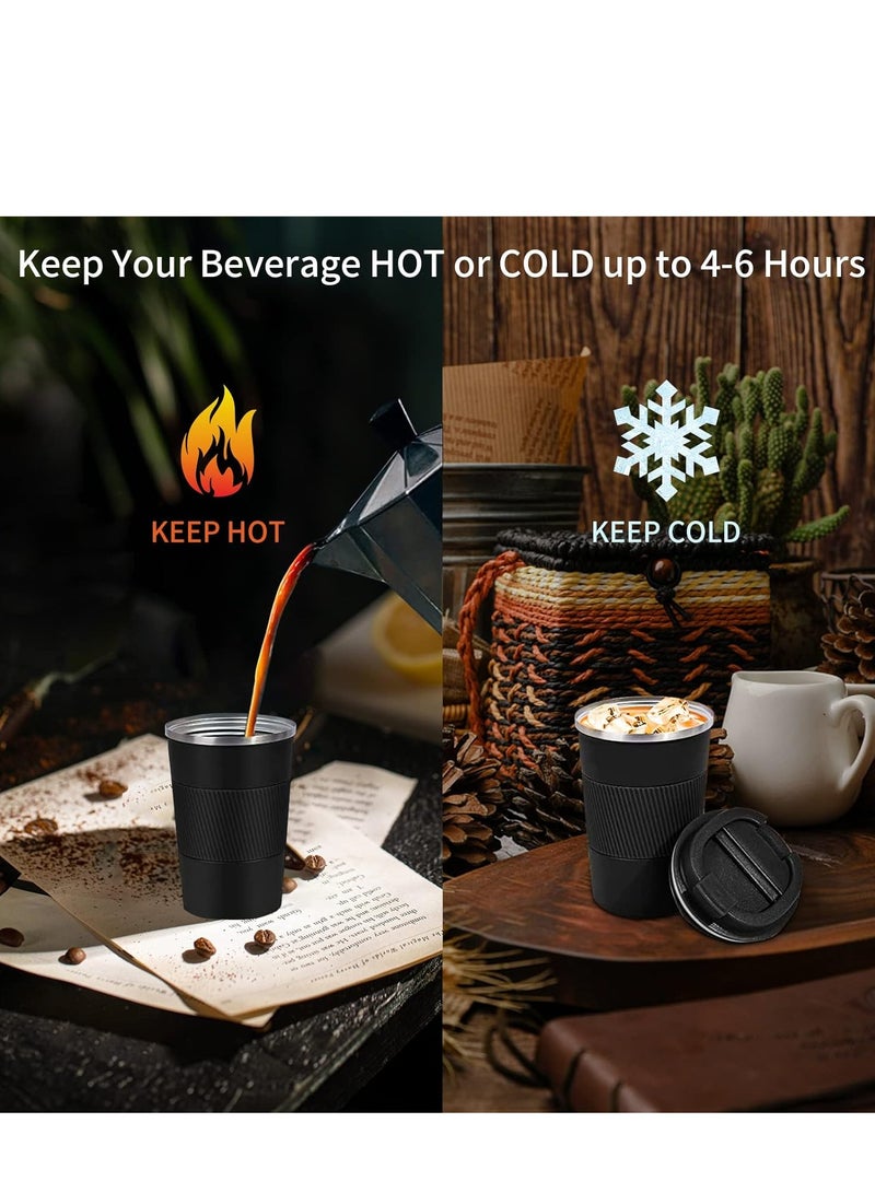 Travel Coffee Mug Stainless Steel Vacuum Ice and Hot Drinks 380ml Insulated Tumbler for Home Office 12oz - Image 3
