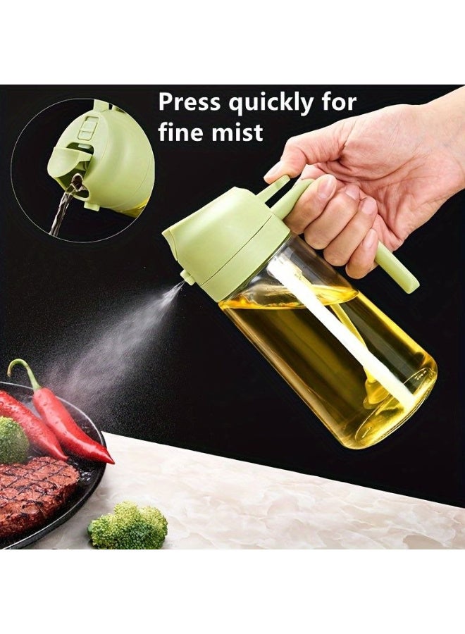 OLIVE 2-in-1 Smart Oil Dispenser and Sprayer – Innovative glass bottle for pouring and spraying with a comfortable handle - Image 4