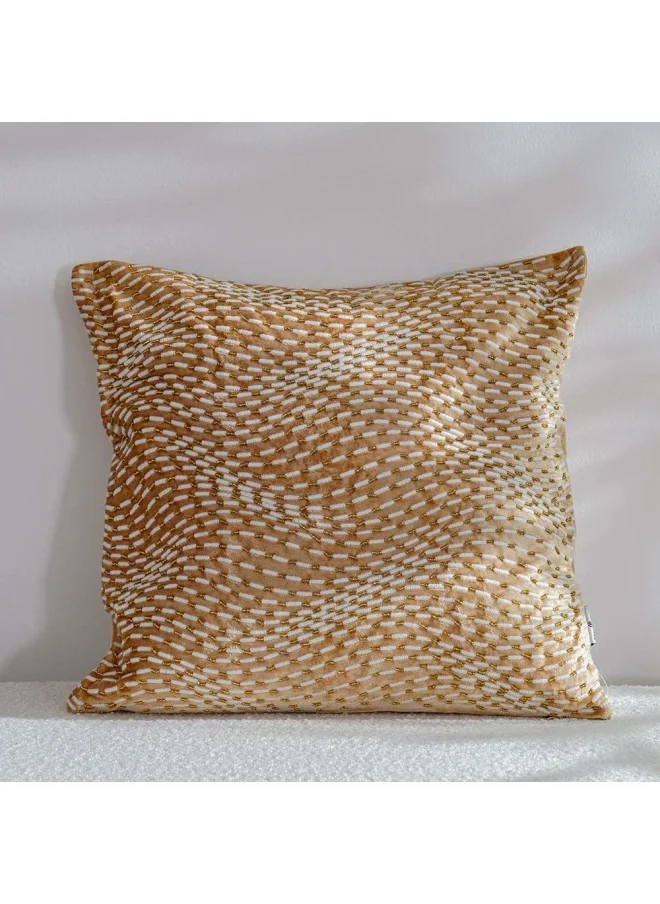 DANUBE HOME Pearl Wave Cushion Cover Beige 45x45 CM