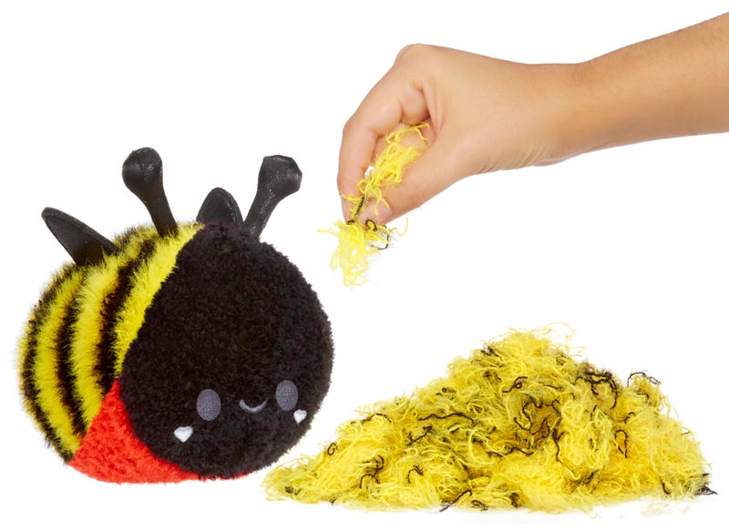 Fluffie Stuffiez Bee Small Collectible Feature Plush - Surprise Reveal Unboxing Huggable Tactile Play Fidget DIY Ultra Soft Fluff - Image 1