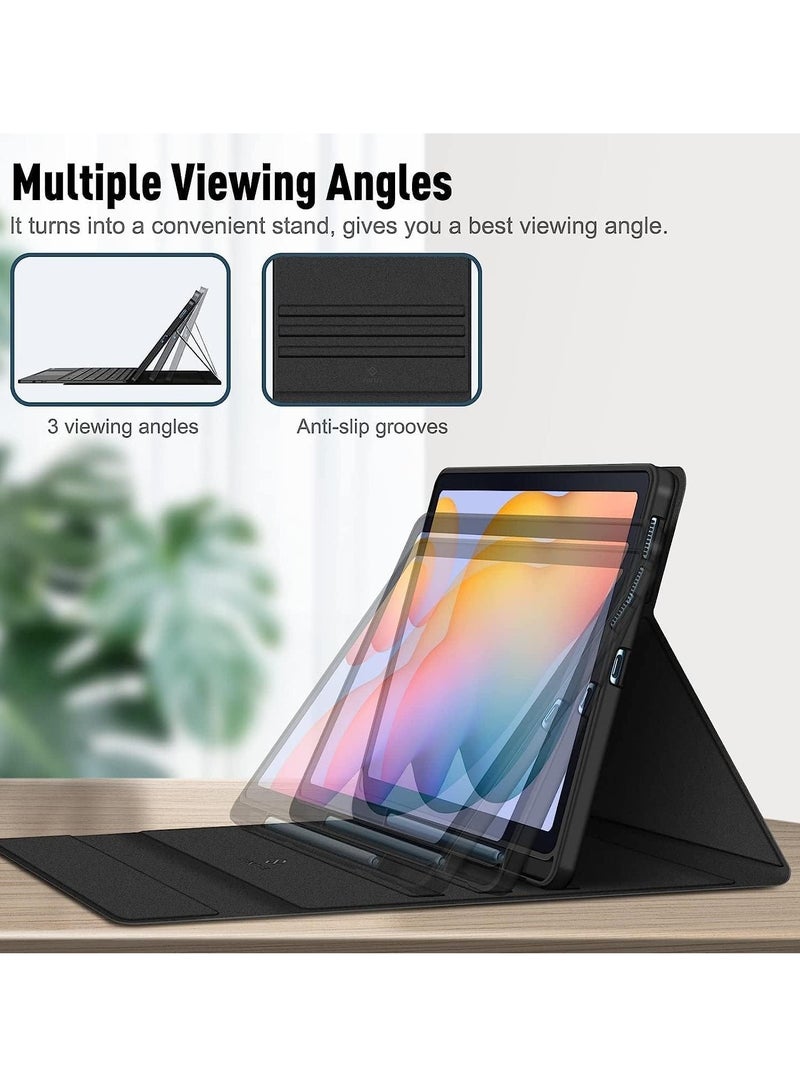 TIGER Keyboard Case for Samsung Galaxy Tab S6 Lite 10.4 Inch (2020/2022) – Soft TPU Back Cover with Built-in Trackpad, Detachable Wireless Bluetooth Keyboard, Full Protection, Black - Image 5