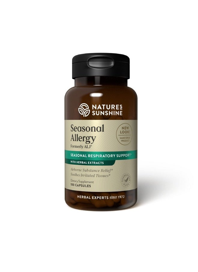 Nature's Sunshine - Seasonal Allergy 100 Capsules ; Herbal Respiratory Supplement Helps Support The Body During Seasonal Changes - Image 1