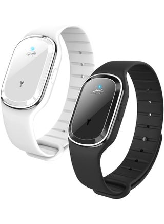 KASTWAVE Ultrasonic Mosquito Repellent Bracelet Electronic Anti Mosquito Wristband USB Rechargeable Non Toxic Indoor Outdoor Adults Children 2 pcs