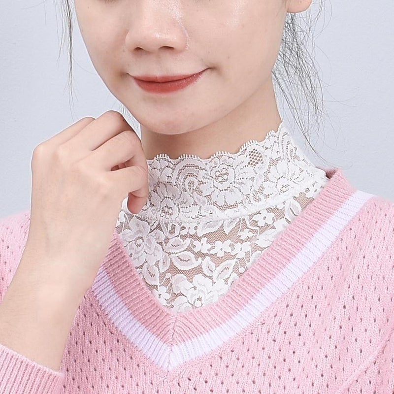 False Collar Women'S All-Match False Collar Shirt Collar With Sweater 2022 New Lace Base Inner Lace - Image 1