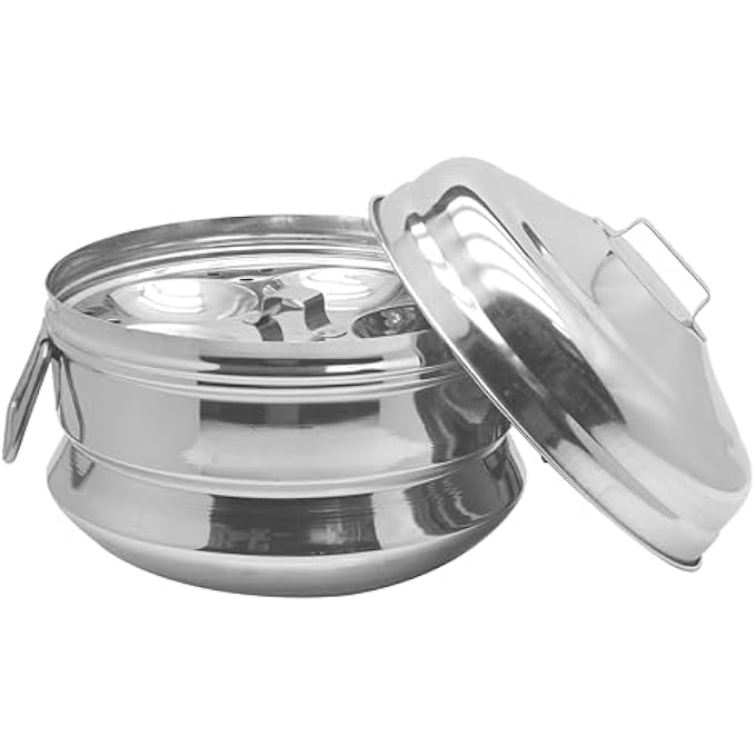 طباخ إيدلي من راج ستيل، صغير، فضي، 23 سم، KKIP0S، قدر بخار، طباخ إيدلي، قدر بخاري، إيدلي، إيدلي، إيدلي - Image 4