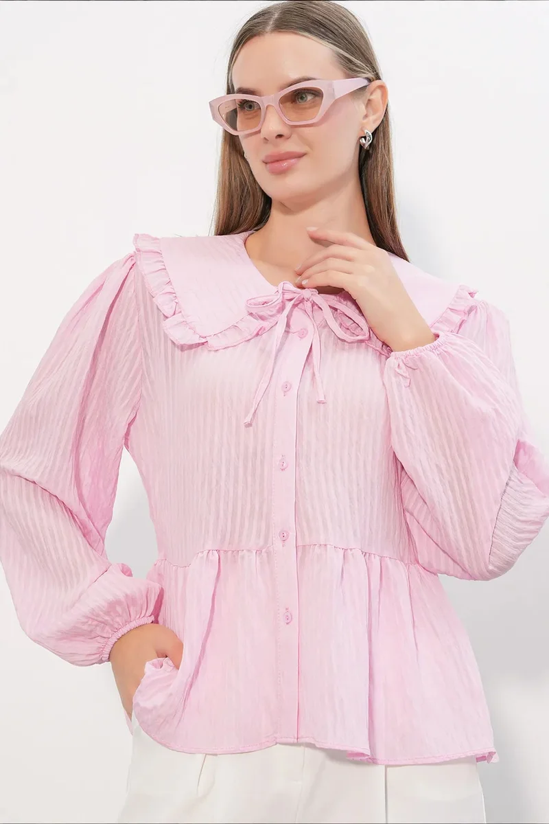 بيغ دارت BDART Women’s Viscose-blend Blouse With Baby Collar