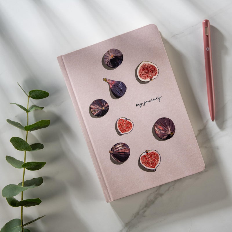 DIVERSEBEE Hardcover Lined Journal Notebook, Medium A5 (5.8 x 8.3 inches), 192 Pages, Thick Paper, Aesthetic Journals for Writing, Office School Bible Journaling Supplies (Figs) - Image 5