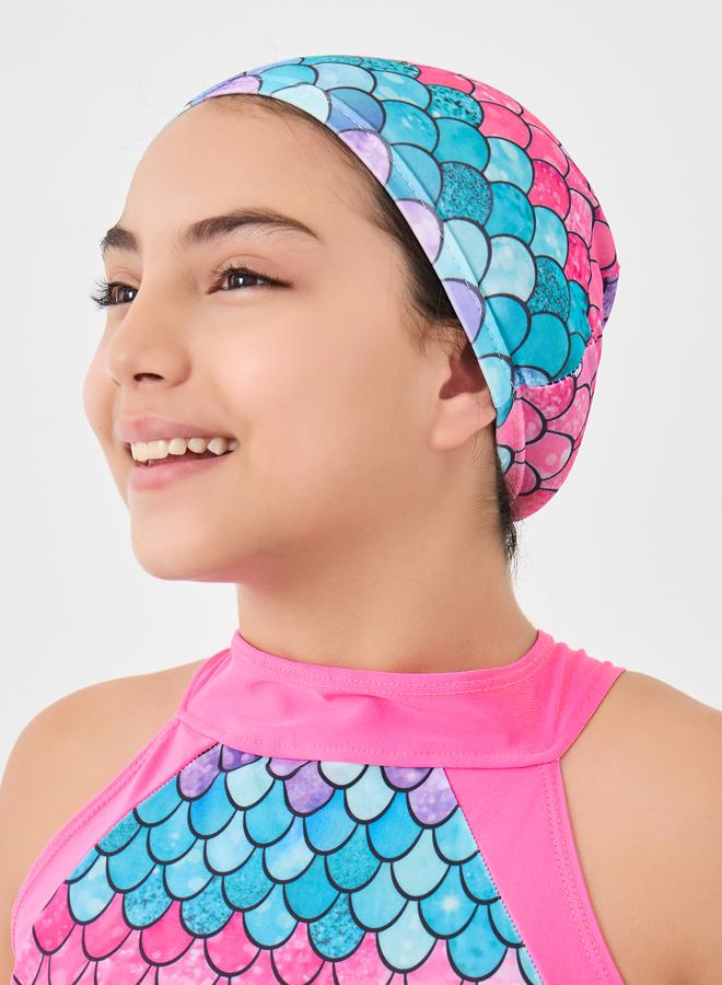 Styli All Over Print Swimsuit and Cap Set - Image 3