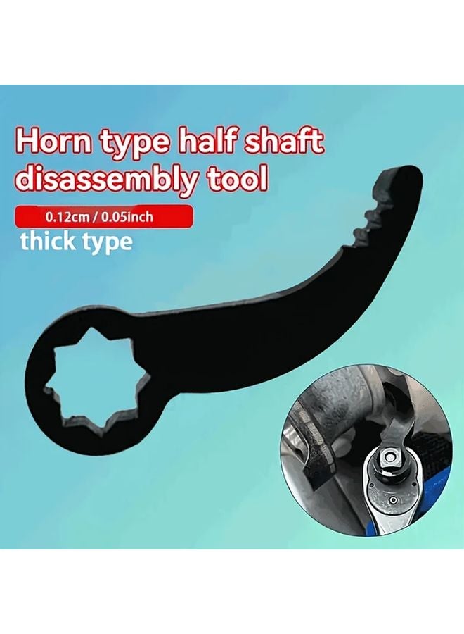 3 8 Inch Drive Horn Type Half Shaft Disassembly Tool 1PC Plum Blossom Model Durable Car Repair Lever - Image 2