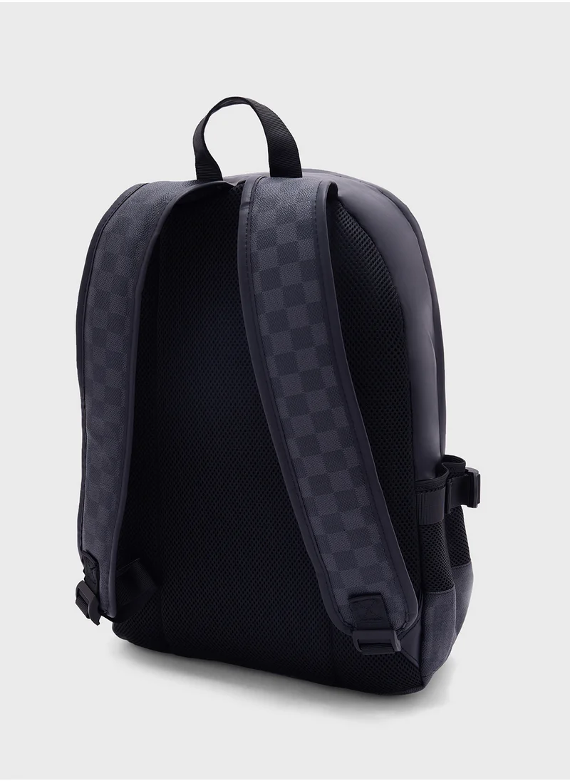 روبرت وود Check Print Casual Backpacl