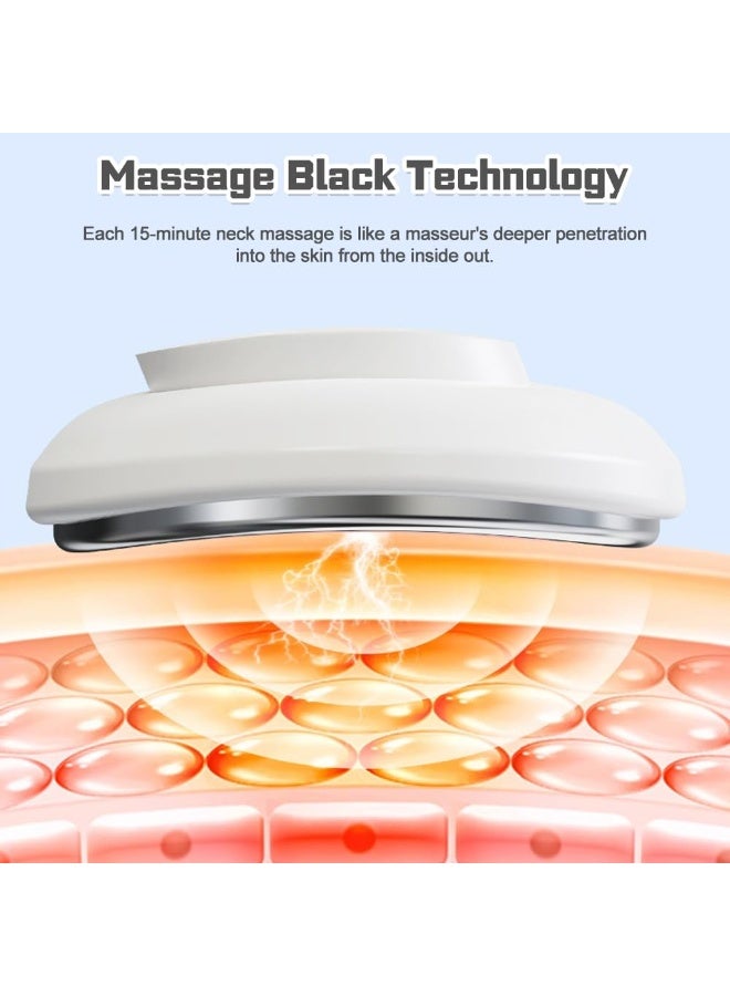جهاز تدليك للرقبة مع خاصية النبض وخمس مستويات شدة مع تدفئة، لتحفيز نقاط الوخز، مثالي للمنزل والمكتب والسفر - Image 3