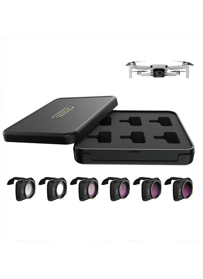 Sunnylife - Lens Filter Set Compatible with DJI Mini 4K/Mini 2/Mavic Mini/Mini SE/Mini 2 SE Accessories 6Pcs Filter Combo Multi Coated Filters Camera Lens (CPL MCUV ND4 ND8 ND16 ND32) - Image 1