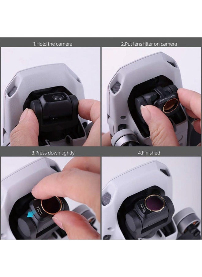 Sunnylife - Lens Filter Set Compatible with DJI Mini 4K/Mini 2/Mavic Mini/Mini SE/Mini 2 SE Accessories 6Pcs Filter Combo Multi Coated Filters Camera Lens (CPL MCUV ND4 ND8 ND16 ND32) - Image 1