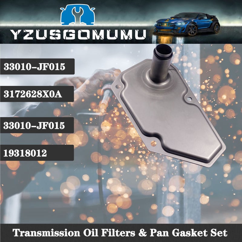 YzusGomumu مجموعة فلاتر نقل الحركة وحشوة وعاء الزيت YzusGomumu RE0F11A JF015E متوافقة مع نيسان فيرسا سنترا فيرسا نوت 2012-2019 تستبدل 33010-JF015 31726-28X0A 31726-3JX0A RE0F11A - Image 2