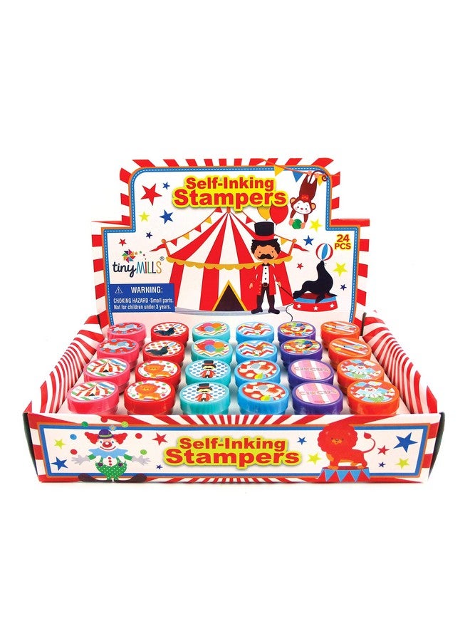 TINYMILLS 24 Pcs Circus Carnival Stampers For Kids - Image 2