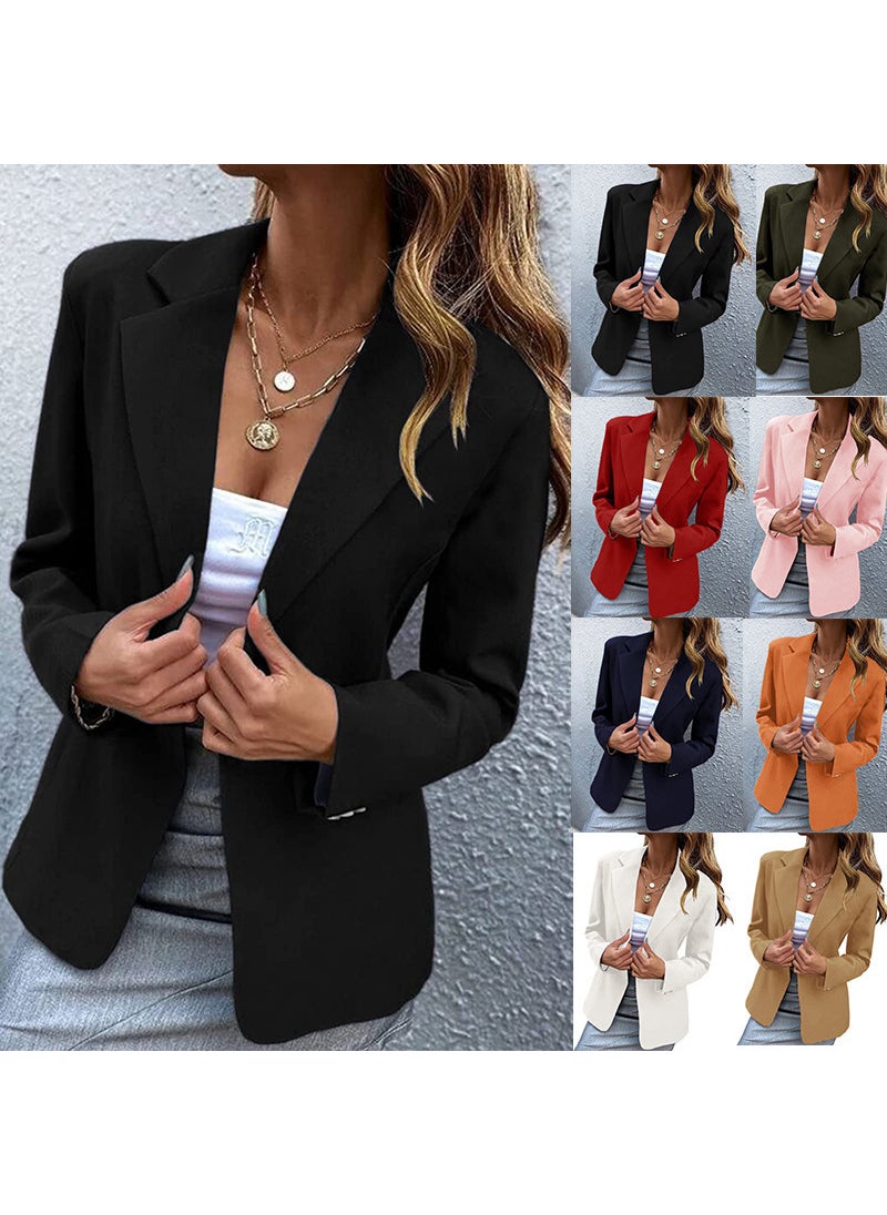 Generic 2022 Womens Casual Long Sleeve Blazer Black  - Image 5