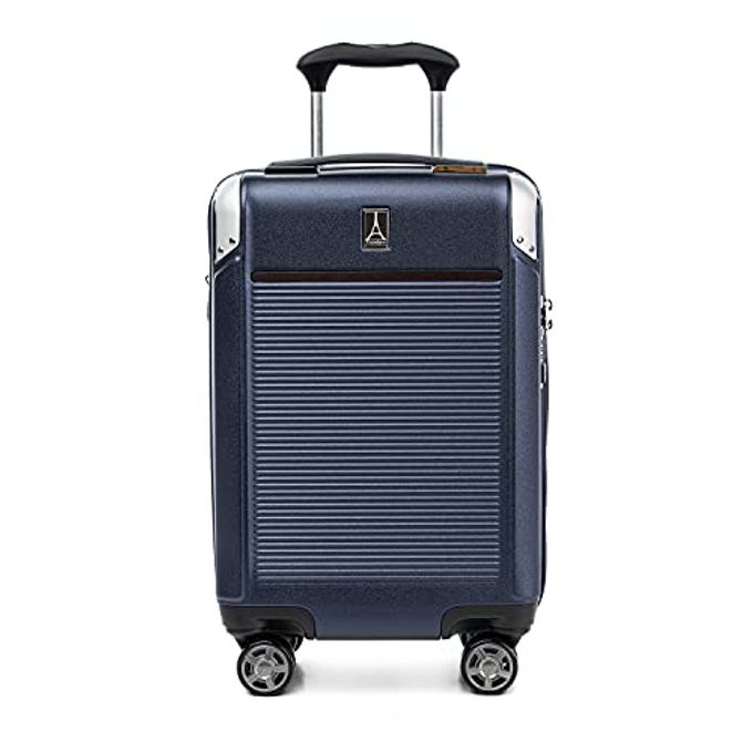 Travelpro Platinum Elite Hardside Expandable Carry On Luggage, 8 Wheel Spinner, Tsa Lock, Hard Shell Polycarbonate Suitcase, True Navy Blue, Compact Carry On 20-Inch - Image 4