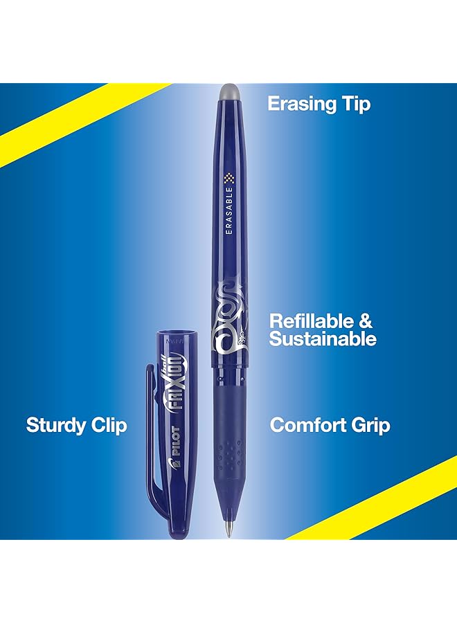 PILOT Frixion Ball Erasable And Refillable Gel Ink Stick Pens Fine Point Blue Ink 12 Count 31551 - Image 2