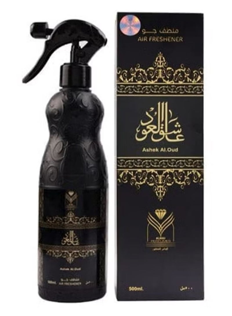ALMAS Ashiq Al Oud home freshener, transparent, 480milliliters