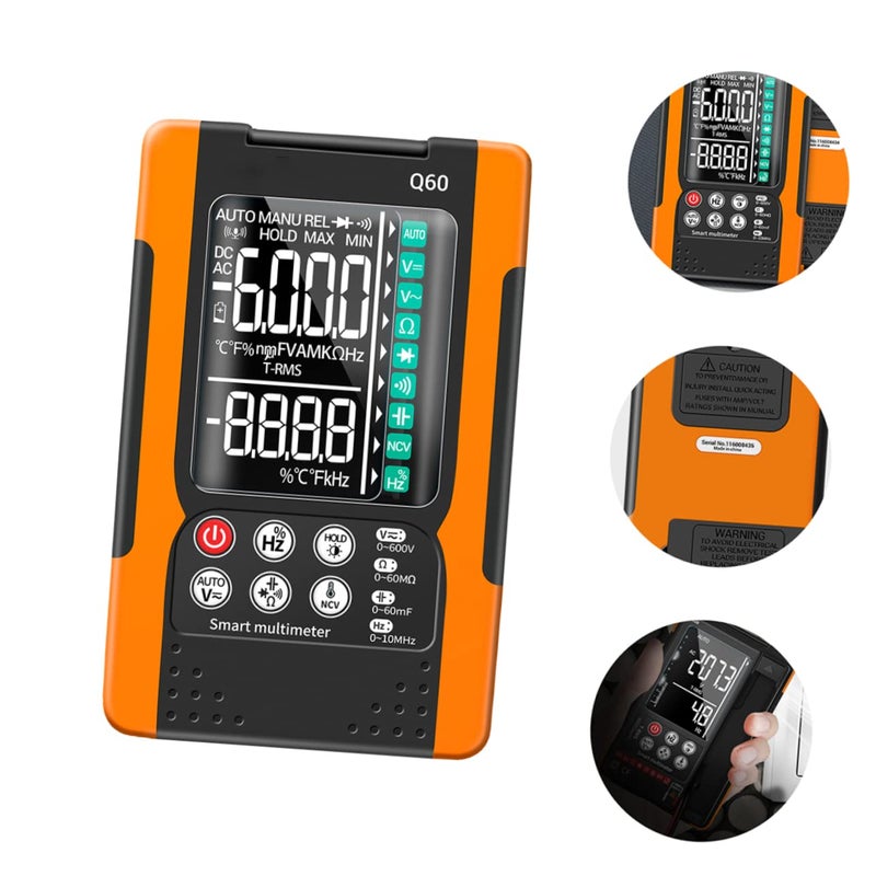 Digital Multimeter Portable Ohm Volt Tester Auto Range Electrician Tool Screen Display - Image 3